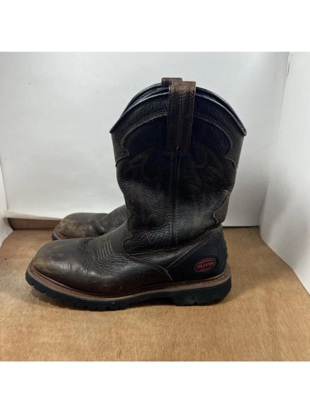 Oliver by Honeywell Men's Size 9 Safety Square Toe Western Work Boot OL10002